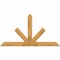 Ekena Millwork Saratoga Rough Sawn Timber Gable Bracket, Western Red Cedar, 84"W x 45"H x 2"D x 6"F, 13/12 Pitch GBW084X45X0206SAR00RWR - alternate 1